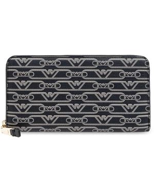 Emporio Armani ファスナー財布 - グレー