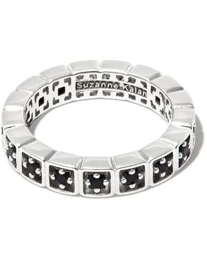 Suzanne Kalan 18Kt Inlay Mini Sapphire Ring - White