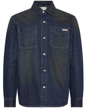 Calvin Klein Flap-pocket overshirt - Azul