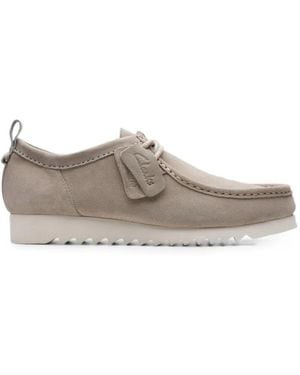 Clarks Wallabee Ftre Lo Suede Derby Shoes - Gray