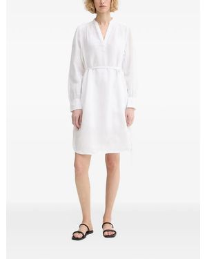 Marc O' Polo Belted Long-Sleeve Mini Dress - White