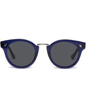 Nanushka Round-Frame Sunglasses - Blue