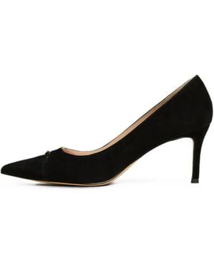Twinset Suede Court Shoes With Logo - Black