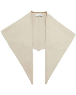 Yves Salomon Unlined Scarf - White