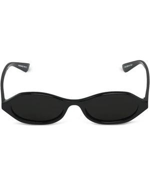 McQueen Geometric-Frame Sunglasses - Black