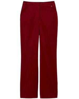 Twinset Pantaloni Svasati - Rosso