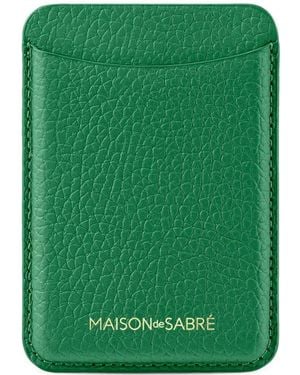 Maison De Sabre Portefeuille Magsafe En Cuir - Green