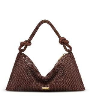 Cult Gaia Nano Hera Crystal-Embellished Tote Bag - Brown