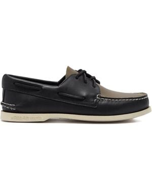 Sperry Top-Sider A/O 3 Eye Boat Shoes - Black
