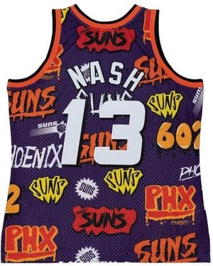 Mitchell & Ness Phoenix Suns 1996 Steve Nash Slap Sticker Swingman Vest - Red