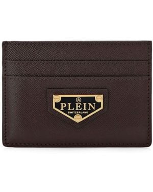 Philipp Plein Leather Card Holder - White