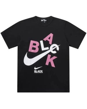 COMME DES GARÇON BLACK Logo-Print Cotton T-Shirt - Black
