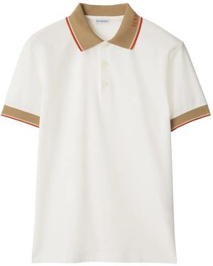 Burberry Klassisches Poloshirt - Weiß