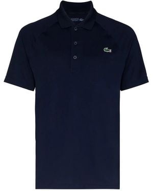Lacoste Logo-Patch Short-Sleeved Polo Shirt - Blue