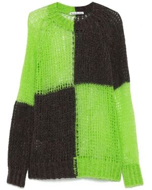 Acne Studios Jersey A Cuadros - Verde