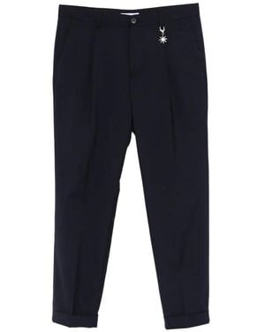 Manuel Ritz Turn-Up Chinos - Blue