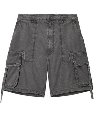 Izzue Flap-Pocket Cargo Shorts - Grey
