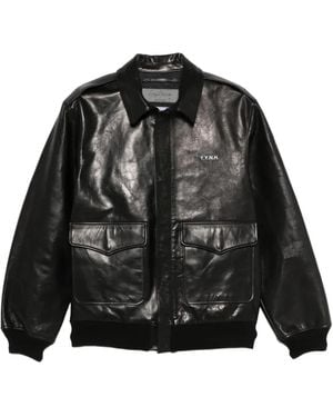 Yohji Yamamoto X Neighborhood Leather Jacket - Black