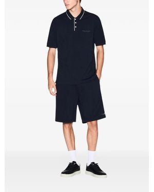 ARMANI EXCHANGE Drawstring-Waist Shorts - Blue