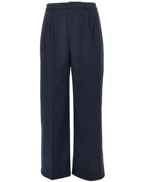 Bstroy Pantalon Ample À Design Plissé - Blue