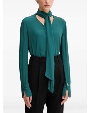 Patrizia Pepe Tie-Detail Blouse - Green