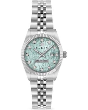 Philipp Plein Montre Date Superlative 34 Mm - Blue