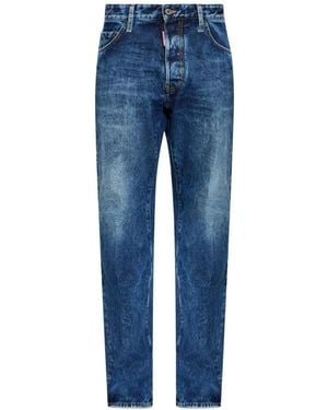 DSquared² Faded-Effect Jeans - Blue