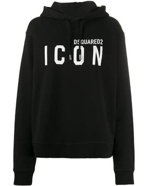 DSquared² Logo Cotton Sweatshirt - Black