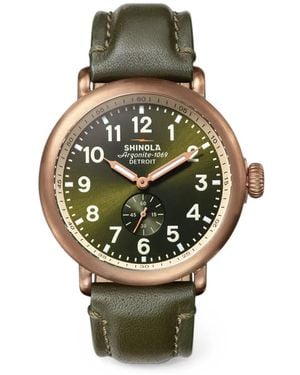 Shinola Runwell Sub Second 43Mm Watch - Metallic