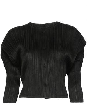 Pleats Please Issey Miyake Giacca Mc October - Nero