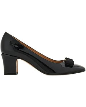 Ferragamo Escarpins Vara 50 Mm À Détail De Nœud - Noir