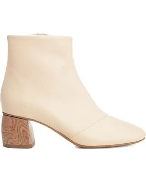 Forte Forte Botas con tacón de madera - Neutro
