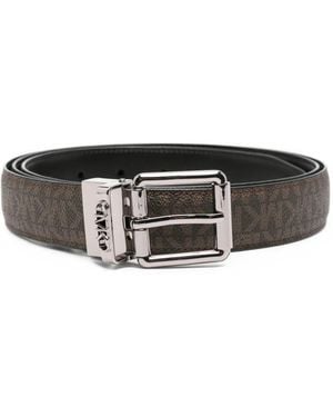 Michael Kors Monogram Reversible Belt - Brown