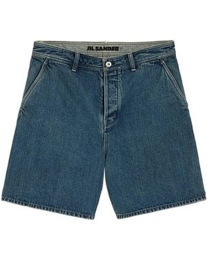 Jil Sander Straight-Leg Denim Shorts - Blue