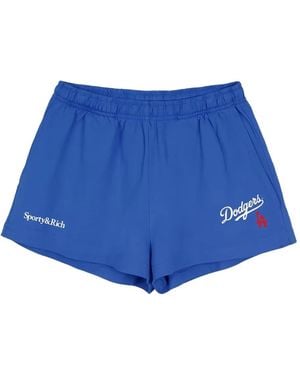 Sporty & Rich Cotton Shorts - Blue