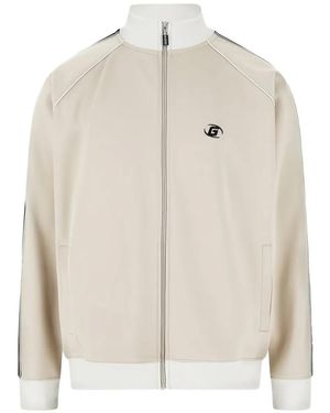 Guess Full Zip Scuba Sweatshirt - Natural