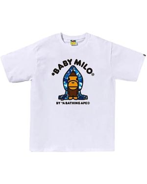 A Bathing Ape Baby Milo Graphic-Print T-Shirt - White