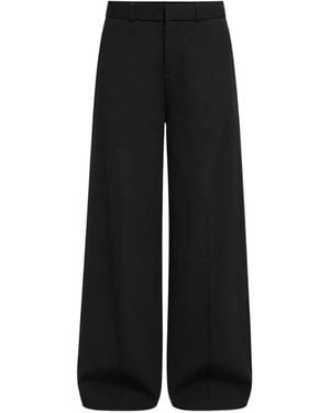 Chats by C.Dam Edna Raised-Stitch Pegged Pants - Black