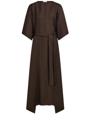 Ferragamo Silk Dress - Brown