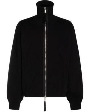 Thom Krom High-Neck Zip-Up Jacket - Black