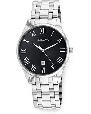 Bulova Classic 40Mm Stainless-Steel Watch - Metallic