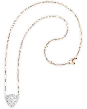 Vhernier Collier En Rose 18Ct À Diamants Freccia - Blanc