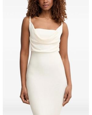 Guess Cowl-Neck Mini Dress - White