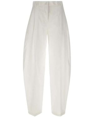 ANDAMANE Tracy Maxi Pleated Trousers - White