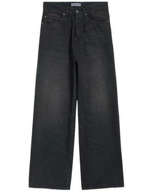 Balenciaga Wide-Leg Jeans - Grey