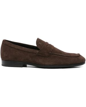 Tod's Leather Penny Loafers - Brown