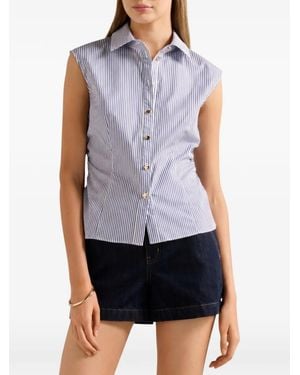 EVER NEW Nova Ruched Striped Top - Blue