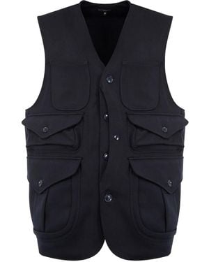 Engineered Garments Hunting Multi-Pocket Gilet - Blue