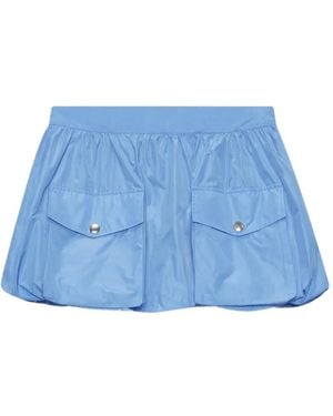 MSGM Minijupe À Poches À Rabat - Blue