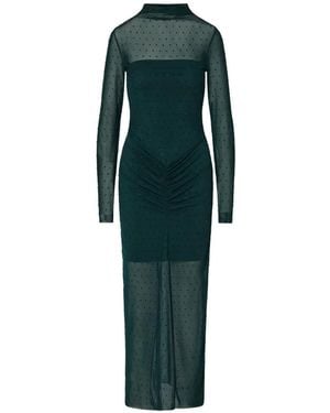 Liu Jo Langes Tüllkleid Mit Strass - Grün